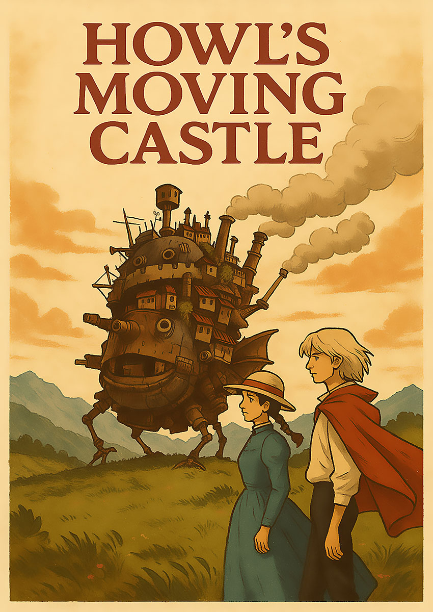 Howl's Moving Castle Canvas Print & Poster Wall Art - AI PRINT LAB